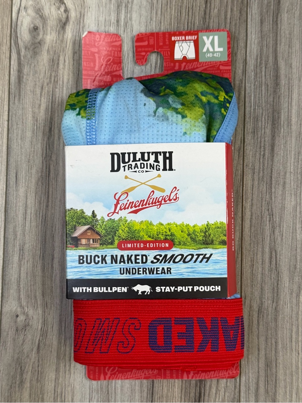Duluth Trading Leinenkugel's Buck Naked Smooth Bullpen Boxer Briefs Mens XL NEW